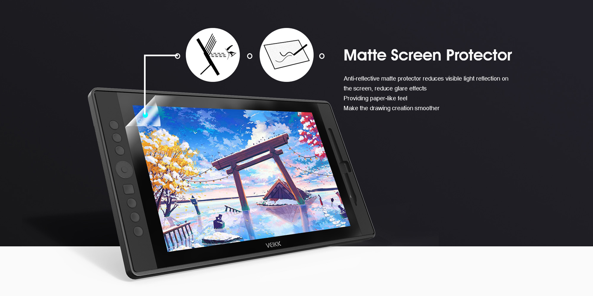Grafika - Tablet graficzny z ekranem LCD Veikk VK1560_06